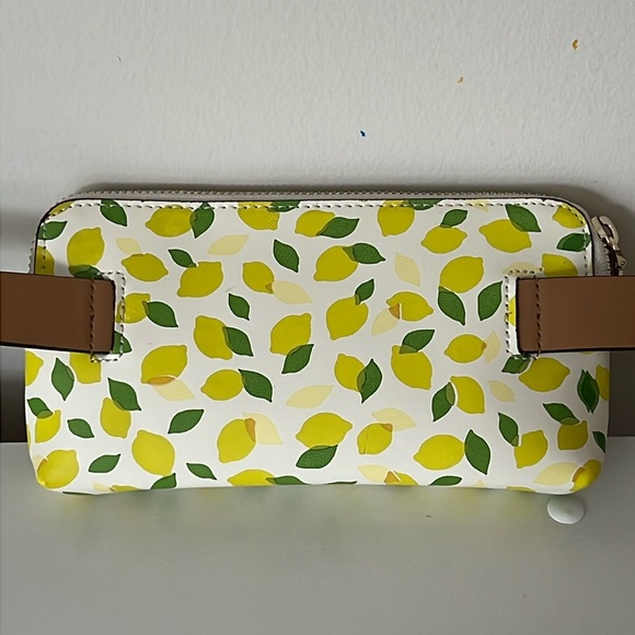 NWT Kate Spade Lemon leather Belt Bag small medium - Picture 12 of 14